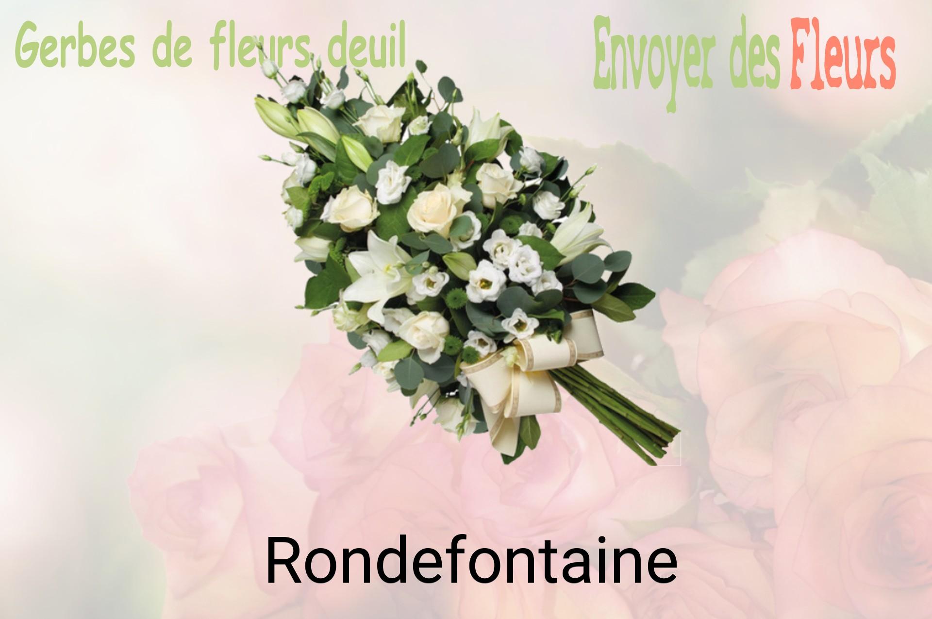 Gerbe de fleurs de deuil livrée à Rondefontaine